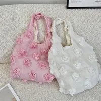Women's Polyester Flower Elegant Streetwear Square Open Shoulder Bag Shopping Bags main image 3
