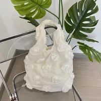 Women's Polyester Flower Elegant Streetwear Square Open Shoulder Bag Shopping Bags main image 5