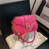 Women's PU Solid Color Classic Style Streetwear Square Lock Clasp Underarm Bag main image 5