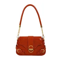 Women's PU Solid Color Classic Style Streetwear Square Lock Clasp Underarm Bag main image 6