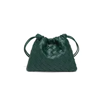 Women's PU Lattice Streetwear Weave Square String Shoulder Bag Crossbody Bag sku image 9