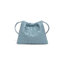 Women's PU Lattice Streetwear Weave Square String Shoulder Bag Crossbody Bag sku image 12