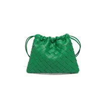Women's PU Lattice Streetwear Weave Square String Shoulder Bag Crossbody Bag sku image 20