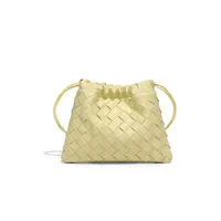 Women's PU Lattice Streetwear Weave Square String Shoulder Bag Crossbody Bag sku image 19