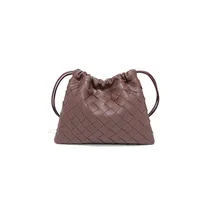 Women's PU Lattice Streetwear Weave Square String Shoulder Bag Crossbody Bag sku image 18