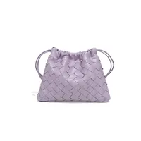 Women's PU Lattice Streetwear Weave Square String Shoulder Bag Crossbody Bag sku image 14