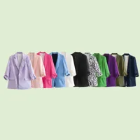 Women's Elegant Solid Color Zipper Coat main image 1
