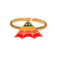 Cute Rainbow Red Heart Alloy Napkin Ring 1 Piece sku image 2