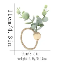 Elegant Pastoral Flower Wood Napkin Ring 1 Piece sku image 15
