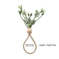 Elegant Pastoral Flower Wood Napkin Ring 1 Piece sku image 8