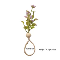 Elegant Pastoral Flower Wood Napkin Ring 1 Piece sku image 10