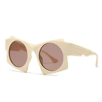 Y2K Hawaiian Streetwear Irregular Pc Special-Shaped Mirror Full Frame Glasses main image 3