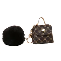 Pu Leather Plush Printing Bag Charms main image 3