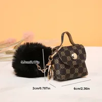Pu Leather Plush Printing Bag Charms main image 2