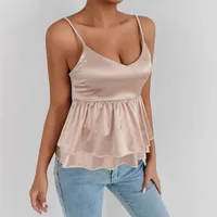 Women's Adults Camisole Tank Tops Camisole Street Style Streetwear Solid Color main image 2