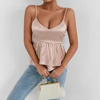 Women's Adults Camisole Tank Tops Camisole Street Style Streetwear Solid Color sku image 3