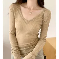 Women's Adults Pullovers Sweater Long Sleeve T-Shirts Temperament Commuter Commute Style Solid Color main image 4