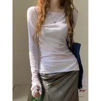 Women's Adults T-shirt Pullovers Long Sleeve T-Shirts Temperament Commuter Commute Style Solid Color main image 1