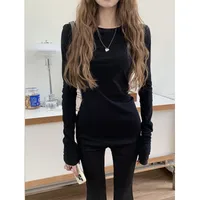 Women's Adults T-shirt Pullovers Long Sleeve T-Shirts Temperament Commuter Commute Style Solid Color main image 4