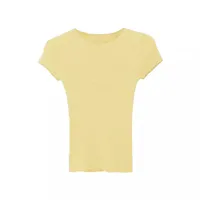 Women's Adults T-shirt Short Sleeve T-Shirts Temperament Commuter Commute Style Solid Color main image 3
