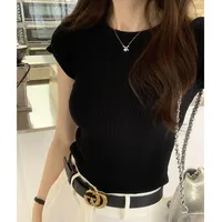 Women's Adults T-shirt Short Sleeve T-Shirts Temperament Commuter Commute Style Solid Color sku image 8