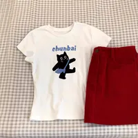 Women's Adults T-shirt Short Sleeve T-Shirts Temperament Commuter Commute Style Cartoon main image 3