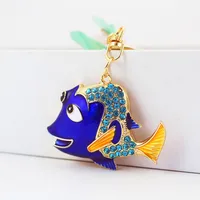 1 Piece Cute Fish Alloy Unisex Lobster Trigger Clasp Closure Keychain main image 3