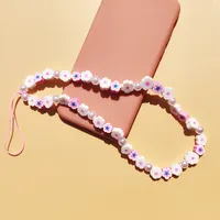 Acrylic Soft Clay Flower Cute Modern Style Mobile Phone Chain Phone Cases main image 1