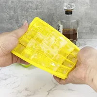 Silicone Ice Tray 24 Grid With Lid Household Refrigerator Ice Maker Ice Tray Ice Cube Mold Square Ice Box Factory In Stock main image 4