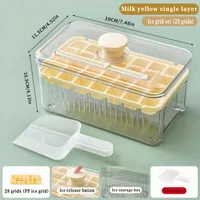 Arnuoxin Ice Cube Mold Frozen Ice Cube Artifact Food Grade Press Ice Cube Household Refrigerator Homemade Ice Cube Ice Box sku image 14