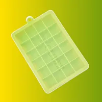 Silicone Ice Tray 24 Grid With Lid Household Refrigerator Ice Maker Ice Tray Ice Cube Mold Square Ice Box Factory In Stock sku image 9