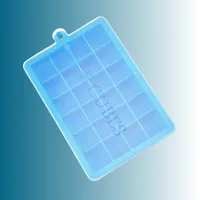 Silicone Ice Tray 24 Grid With Lid Household Refrigerator Ice Maker Ice Tray Ice Cube Mold Square Ice Box Factory In Stock sku image 6