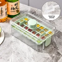 Arnuoxin Ice Cube Mold Frozen Ice Cube Artifact Food Grade Press Ice Cube Household Refrigerator Homemade Ice Cube Ice Box sku image 11