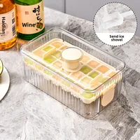 Arnuoxin Ice Cube Mold Frozen Ice Cube Artifact Food Grade Press Ice Cube Household Refrigerator Homemade Ice Cube Ice Box sku image 12