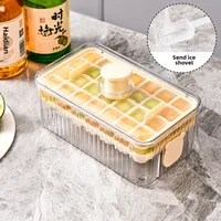 Arnuoxin Ice Cube Mold Frozen Ice Cube Artifact Food Grade Press Ice Cube Household Refrigerator Homemade Ice Cube Ice Box sku image 19