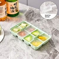 Arnuoxin Ice Cube Mold Frozen Ice Cube Artifact Food Grade Press Ice Cube Household Refrigerator Homemade Ice Cube Ice Box sku image 4