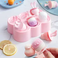 Children's Silicone Ice Cream Mold Mini Ice Cream Mold Home Popsicle Ball DIY Mold Homemade Ice Block Popsicle Mold main image 1