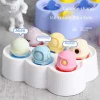 Children's Silicone Ice Cream Mold Mini Ice Cream Mold Home Popsicle Ball DIY Mold Homemade Ice Block Popsicle Mold main image 2