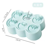 Children's Silicone Ice Cream Mold Mini Ice Cream Mold Home Popsicle Ball DIY Mold Homemade Ice Block Popsicle Mold sku image 1