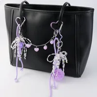 1 Piece Sweet Star Heart Shape Knot Resin Rope Zinc Alloy Women's Bag Pendant Keychain main image 1