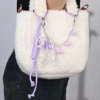 1 Piece Sweet Star Heart Shape Knot Resin Rope Zinc Alloy Women's Bag Pendant Keychain main image 5