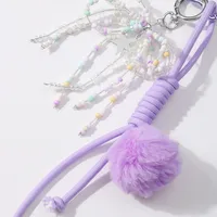 1 Piece Sweet Star Heart Shape Knot Resin Rope Zinc Alloy Women's Bag Pendant Keychain main image 3