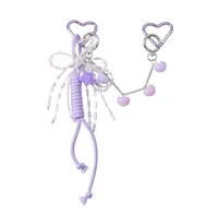 1 Piece Sweet Star Heart Shape Knot Resin Rope Zinc Alloy Women's Bag Pendant Keychain main image 4