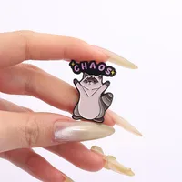 Cartoon Style Cute Bear Cat Alloy Stamping Stoving Varnish Plating Unisex Brooches main image 4
