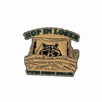 Cartoon Style Cute Bear Cat Alloy Stamping Stoving Varnish Plating Unisex Brooches sku image 3