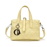 Women's Pu Leather Plaid Solid Color Streetwear Square Zipper Shoulder Bag sku image 4