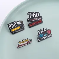 Cartoon Style Book Letter Alloy Stoving Varnish Unisex Brooches main image 5
