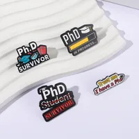 Cartoon Style Book Letter Alloy Stoving Varnish Unisex Brooches main image 4