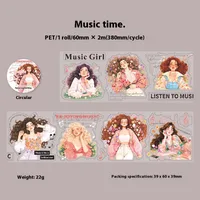 1 Piece Human Learning PET Sweet Washi Tape sku image 1