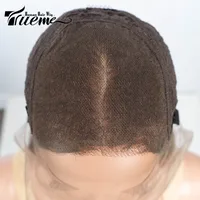Unisex Ruili Casual Stage Street Real Hair Homogeneous And Oblique Curls Wigs main image 4